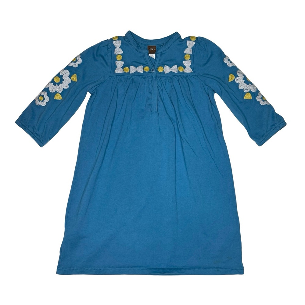 Tea Collection Embroidered Henley‎ Dress